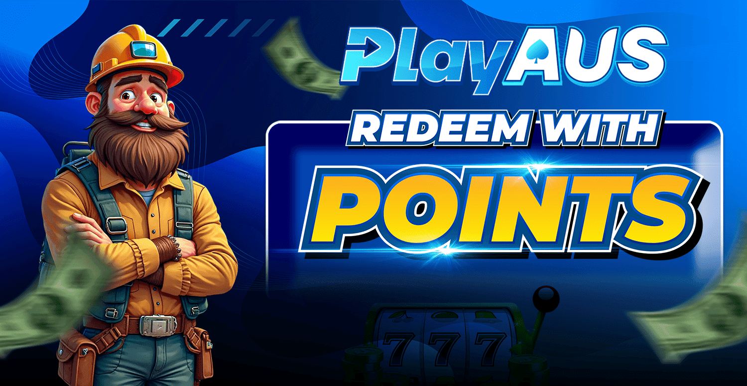 PlayAus redeem with points promotion