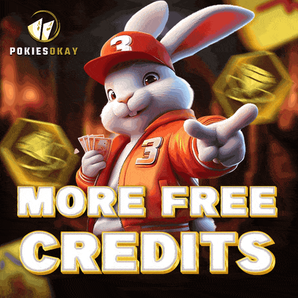 Animated rabbit free credits promotion
