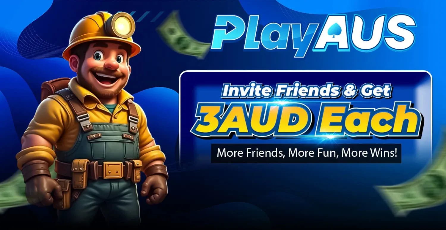 PlayAus invite friends reward