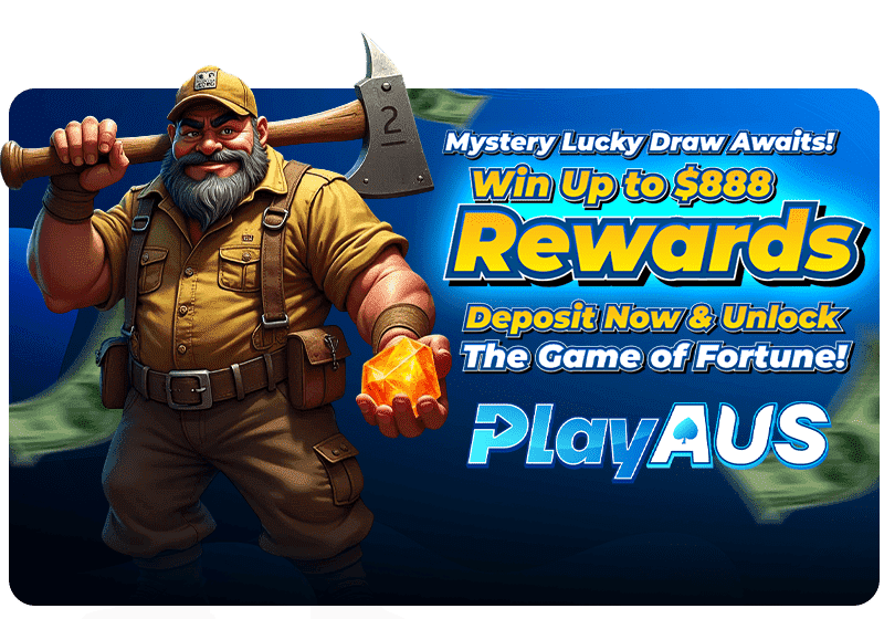 PlayAus mystery lucky draw rewards