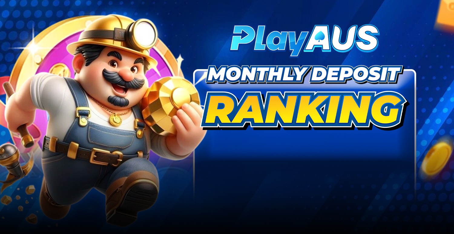 PlayAus monthly deposit ranking promotion